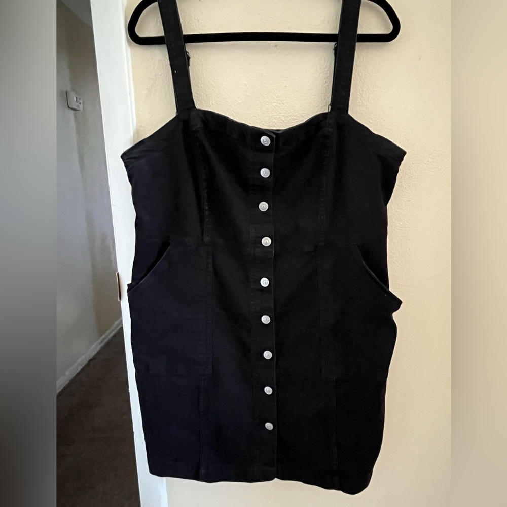 H & M Divided black jean dress